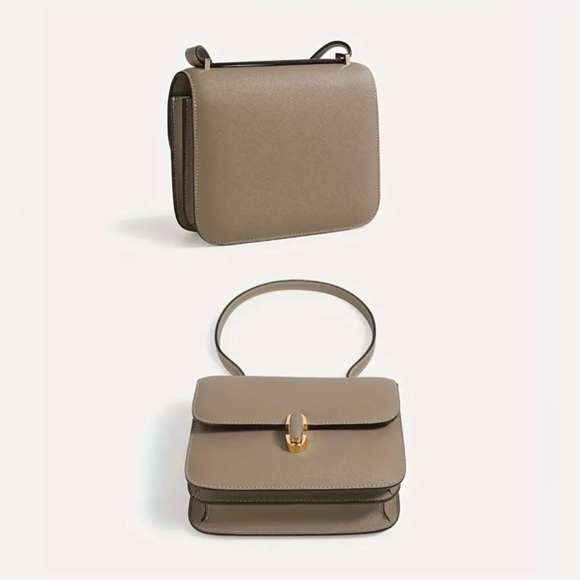 Women Handbag Genuine Leather Shoulder Crossbody Bag Small Square Bag - Picture 8 of 15